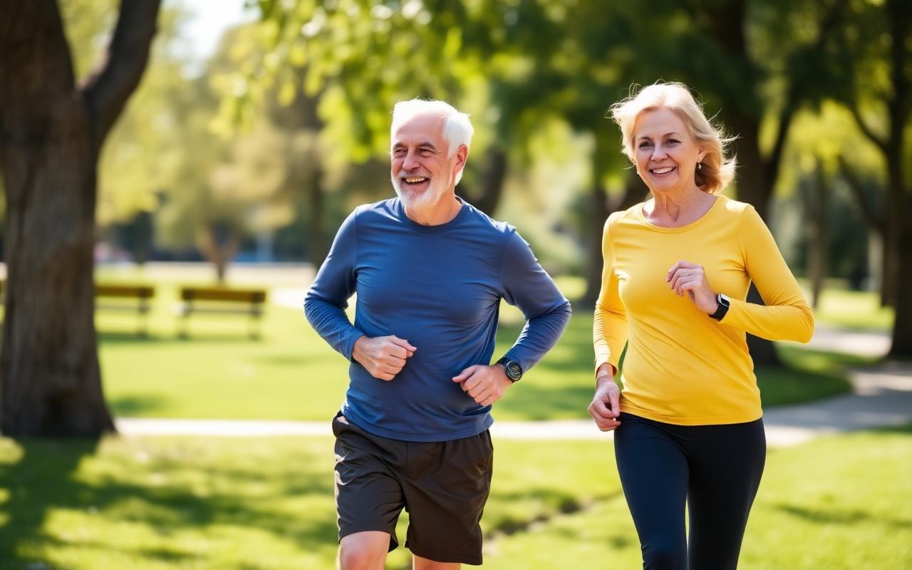 Active couple enjoying healthy lifestyle